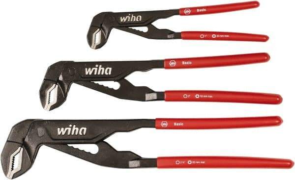 Wiha - 3 Piece Insulated Plier Set - Comes in Box - Makers Industrial Supply