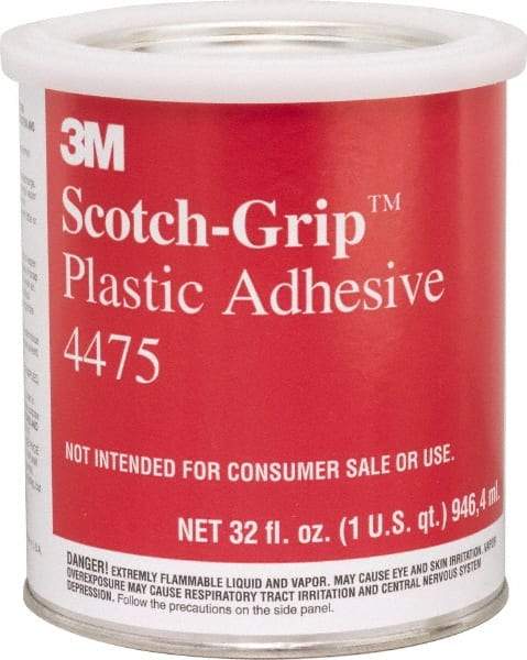 3M - 32 Fluid Ounce Container, Clear, Can Synthetic Resin Construction Adhesive - Series 4475 - Makers Industrial Supply