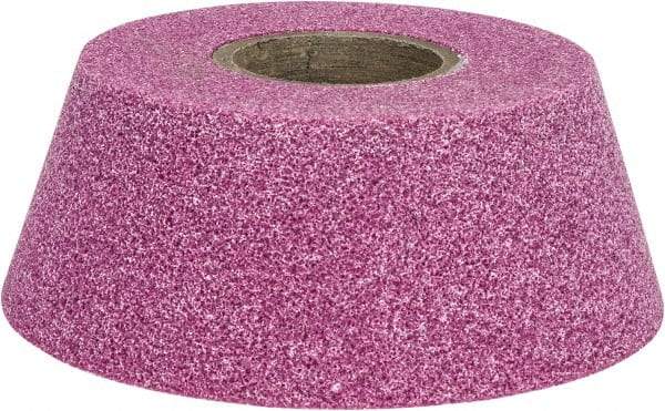 Grier Abrasives - 4" Diam, 1-1/4" Hole Size, 2-3/16" Overall Thickness, 60 Grit, Type 11 Tool & Cutter Grinding Wheel - Medium Grade, Aluminum Oxide, K Hardness, Vitrified Bond, 6,207 RPM - Makers Industrial Supply