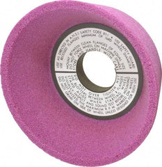 Grier Abrasives - 5" Diam, 1-1/4" Hole Size, 2-3/16" Overall Thickness, 60 Grit, Type 11 Tool & Cutter Grinding Wheel - Medium Grade, Aluminum Oxide, K Hardness, Vitrified Bond, 4,966 RPM - Makers Industrial Supply