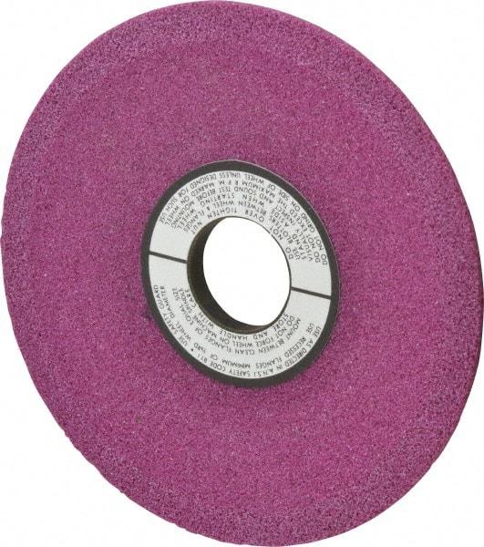 Grier Abrasives - 6" Diam, 1-1/4" Hole Size, 1/2" Overall Thickness, 46 Grit, Type 12 Tool & Cutter Grinding Wheel - Coarse Grade, Aluminum Oxide, J Hardness, Vitrified Bond, 4,138 RPM - Makers Industrial Supply