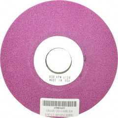 Grier Abrasives - 6" Diam, 1-1/4" Hole Size, 1/2" Overall Thickness, 60 Grit, Type 12 Tool & Cutter Grinding Wheel - Medium Grade, Aluminum Oxide, K Hardness, Vitrified Bond, 4,138 RPM - Makers Industrial Supply