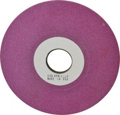 Grier Abrasives - 6" Diam, 1-1/4" Hole Size, 1/2" Overall Thickness, 80 Grit, Type 12 Tool & Cutter Grinding Wheel - Medium Grade, Aluminum Oxide, K Hardness, Vitrified Bond, 4,138 RPM - Makers Industrial Supply