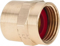 ANDERSON METALS - 3/4 FGHT & 3/4 FPT Garden Hose Female x FIP - Lead Free Brass, Female Hose to Female Pipe Connector - Makers Industrial Supply