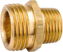 ANDERSON METALS - 3/4 MGHT & 3/8 MPT Garden Hose Male x MIP - Lead Free Brass, Male Hose to Male Pipe Connector - Makers Industrial Supply