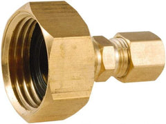 ANDERSON METALS - 3/4 FGHT & 1/4 Garden Hose Female x Comp - Lead Free Brass, Female Hose to Comp OD Connector - Makers Industrial Supply