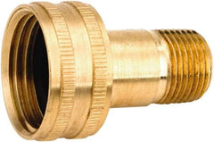 ANDERSON METALS - 3/4 FGHT & 1/4 MPT Garden Hose Female x MIP Swivel - Lead Free Brass, Female Hose to Male Pipe Swivel Connector - Makers Industrial Supply