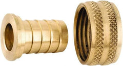 ANDERSON METALS - 3/4 GHT Garden Hose Barb x Female Swivel - Lead Free Brass, Female Hose to Barb Connector - Makers Industrial Supply