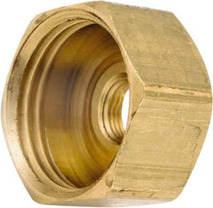 ANDERSON METALS - 3/4 FGHT & 1/8 FPT Garden Hose Female x FIP - Lead Free Brass, Female Hose to Female Pipe Connector - Makers Industrial Supply