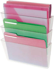 UNIVERSAL - 8-1/2 x 11", Letter Size, Clear, Expanding Hanging File Holder - Makers Industrial Supply