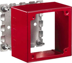 Hubbell Wiring Device-Kellems - 4.64 Inch Long x 2-3/4 Inch Wide x 4.54 Inch High, Rectangular Raceway Box - Red, For Use with HBL500 Series Raceways and HBL750 Series Raceways - Makers Industrial Supply