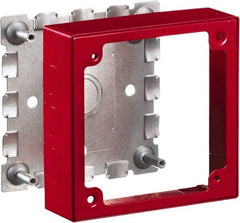 Hubbell Wiring Device-Kellems - 4.64 Inch Long x 1.38 Inch Wide x 4.54 Inch High, Rectangular Raceway Box - Red, For Use with HBL500 Series Raceways and HBL750 Series Raceways - Makers Industrial Supply