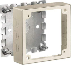 Hubbell Wiring Device-Kellems - 4.64 Inch Long x 1.38 Inch Wide x 4.54 Inch High, Rectangular Raceway Box - Ivory, For Use with HBL500 Series Raceways and HBL750 Series Raceways - Makers Industrial Supply