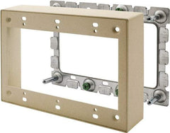 Hubbell Wiring Device-Kellems - 6.45 Inch Long x 1.38 Inch Wide x 4.54 Inch High, Rectangular Raceway Box - Ivory, For Use with HBL500 Series Raceways and HBL750 Series Raceways - Makers Industrial Supply