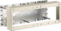 Hubbell Wiring Device-Kellems - 11.89 Inch Long x 1-3/4 Inch Wide x 4.54 Inch High, Rectangular Raceway Box - Ivory, For Use with HBL500 Series Raceways and HBL750 Series Raceways - Makers Industrial Supply