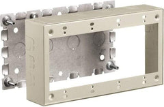 Hubbell Wiring Device-Kellems - 8.26 Inch Long x 1-3/4 Inch Wide x 4.54 Inch High, Rectangular Raceway Box - Ivory, For Use with HBL500 Series Raceways and HBL750 Series Raceways - Makers Industrial Supply