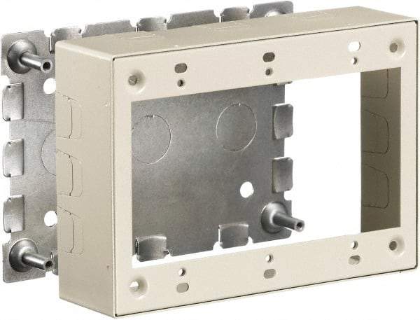 Hubbell Wiring Device-Kellems - 6.45 Inch Long x 1-3/4 Inch Wide x 4.54 Inch High, Rectangular Raceway Box - Ivory, For Use with HBL500 Series Raceways and HBL750 Series Raceways - Makers Industrial Supply