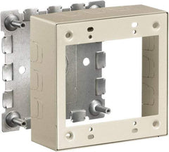 Hubbell Wiring Device-Kellems - 4.64 Inch Long x 1-3/4 Inch Wide x 4.54 Inch High, Rectangular Raceway Box - Ivory, For Use with HBL500 Series Raceways and HBL750 Series Raceways - Makers Industrial Supply