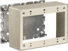 Hubbell Wiring Device-Kellems - 6.45 Inch Long x 1.38 Inch Wide x 4.54 Inch High, Rectangular Raceway Box - Ivory, For Use with HBL500 Series Raceways and HBL750 Series Raceways - Makers Industrial Supply