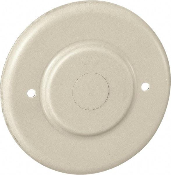 Hubbell Wiring Device-Kellems - 4.19 Inch Wide x 0.38 Inch High, Round Raceway Cover - Ivory, For Use with HBL500 Series Raceways and HBL750 Series Raceways - Makers Industrial Supply