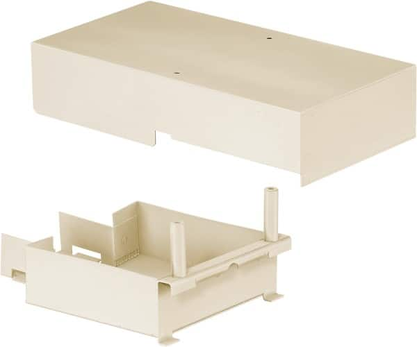 Hubbell Wiring Device-Kellems - 11.31 Inch Long x 4.88 Inch Wide x 3.14 Inch High, Rectangular Raceway Connector Coupling - Ivory, For Use with HBL4750 Series Raceways - Makers Industrial Supply