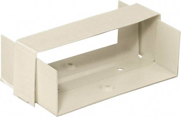 Hubbell Wiring Device-Kellems - 5.02 Inch Long x 2.79 Inch Wide, Rectangular Raceway Fitting - Ivory, For Use with HBL4750 Series Raceways - Makers Industrial Supply