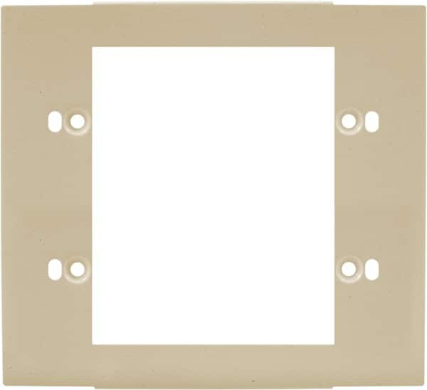 Hubbell Wiring Device-Kellems - 5.12 Inch Long x 4-3/4 Inch High, Rectangular Raceway Plate - Ivory, For Use with HBL4700 Series Raceways and HBL4750 Series Metal Raceways - Makers Industrial Supply