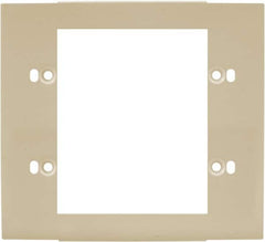 Hubbell Wiring Device-Kellems - 5.12 Inch Long x 4-3/4 Inch High, Rectangular Raceway Plate - Ivory, For Use with HBL4700 Series Raceways and HBL4750 Series Metal Raceways - Makers Industrial Supply