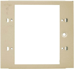 Hubbell Wiring Device-Kellems - 4.32 Inch Long x 4-3/4 Inch High, Rectangular Raceway Plate - Ivory, For Use with HBL4700 Series Raceways and HBL4750 Series Metal Raceways - Makers Industrial Supply