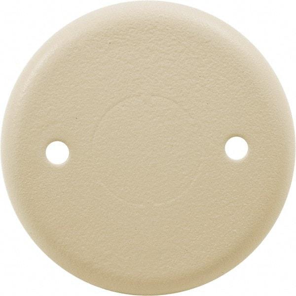 Hubbell Wiring Device-Kellems - 2.4 Inch Wide x 0.24 Inch High, Round Raceway Cover - Ivory, For Use with HBL500 Series Raceways and HBL750 Series Raceways - Makers Industrial Supply