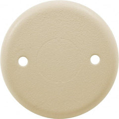 Hubbell Wiring Device-Kellems - 2.4 Inch Wide x 0.24 Inch High, Round Raceway Cover - Ivory, For Use with HBL500 Series Raceways and HBL750 Series Raceways - Makers Industrial Supply