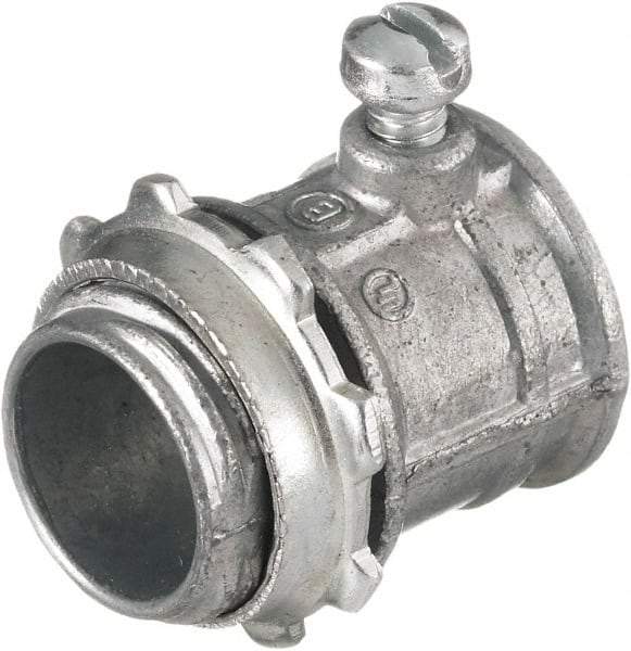 Hubbell Wiring Device-Kellems - 1.2 Inch Long x 1.09 Inch Wide, Raceway Connector Coupling - Metallic, For Use with HBL500 Series Raceways and HBL750 Series Raceways - Makers Industrial Supply