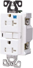 Cooper Wiring Devices - 1 Phase, 5-20R NEMA, 125 VAC, 20 Amp, Self Grounding, GFCI Receptacle - 2 Pole, Back and Side Wiring, Tamper Resistant, Thermoplastic Commercial, Specification Grade - Makers Industrial Supply