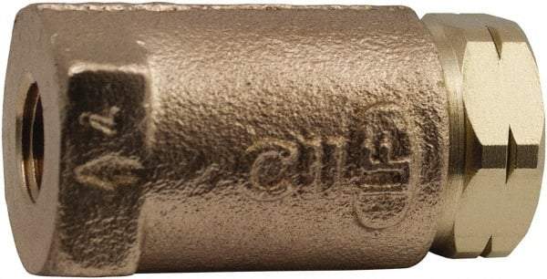 Conbraco - 1" Lead Free Bronze Check Valve - Inline, Female NPT, 400 WOG - Makers Industrial Supply