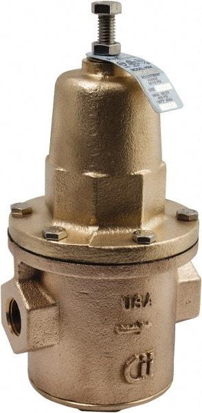 Conbraco - 400 Max psi Direct Pressure Reducing Valve - 1-1/2" Female NPT Connection, 13.19" High x 6-3/4" Wide, 25 to 75 psi Reduced Pressure Range - Makers Industrial Supply