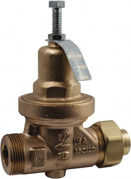 Conbraco - 250 Max psi Direct Pressure Reducing Valve - 3/4" Female NPT Connection, 5.88" High x 4.88" Wide, 25 to 75 psi Reduced Pressure Range - Makers Industrial Supply