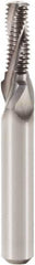 Seco - 3/8-24 UNF, 0.307" Cutting Diam, 3 Flute, Solid Carbide Helical Flute Thread Mill - Internal Thread, 0.772" LOC, 2.913" OAL, 10mm Shank Diam - Exact Industrial Supply