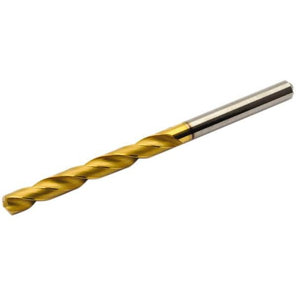 Seco - 0.2953" 140° Solid Carbide Jobber Drill - Multilayer TiAlN Finish, Right Hand Cut, Spiral Flute, Straight Shank, 3.583" OAL, Standard Point - Makers Industrial Supply