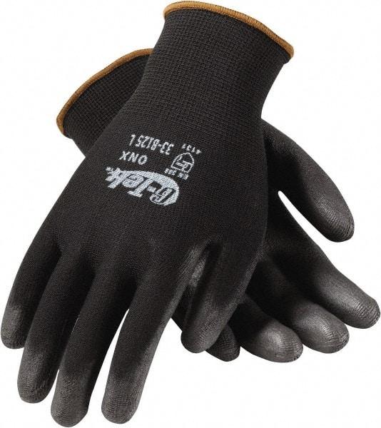 PIP - Size L Nylon General Protection Work Gloves - Palm & Fingers Coated, Knit Wrist Cuff, Paired - Makers Industrial Supply