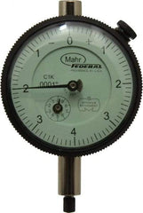 Mahr - 0.02" Range, 0-8 Dial Reading, 0.0001" Graduation Dial Drop Indicator - 2-1/4" Dial, 0.008" Range per Revolution, 0.0001" Accuracy, Revolution Counter - Makers Industrial Supply