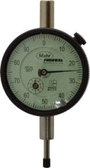 Mahr - 1/2" Range, 0-100 Dial Reading, 0.001" Graduation Dial Drop Indicator - 2-1/4" Dial, 0.1" Range per Revolution, 0.001" Accuracy, Revolution Counter - Makers Industrial Supply