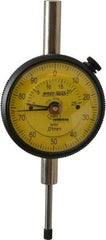 Mahr - 25mm Range, 0-100 Dial Reading, 0.01mm Graduation Dial Drop Indicator - 2-1/4" Dial, 1mm Range per Revolution, 0.02mm Accuracy, Revolution Counter - Makers Industrial Supply