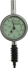 Mahr - 1" Range, 0-100 Dial Reading, 0.001" Graduation Dial Drop Indicator - 2-1/4" Dial, 0.1" Range per Revolution, 0.001" Accuracy, Revolution Counter - Makers Industrial Supply