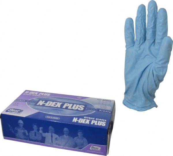 SHOWA - Size L, 8 mil, Industrial Grade, Powdered Nitrile Disposable Gloves - Exact Industrial Supply