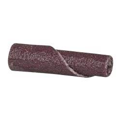 3M - 3/16" Max Roll Diam x 1" OAL, 120 Grit Aluminum Oxide Straight Cartridge Roll - 3/32" Pilot Hole Diam, Fine Grade, X Weighted Cloth Backing, 24,000 Max RPM - Makers Industrial Supply