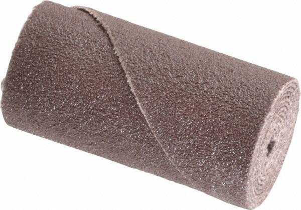 3M - 3/4" Max Roll Diam x 1-1/2" OAL, 120 Grit Aluminum Oxide Straight Cartridge Roll - 1/8" Pilot Hole Diam, Fine Grade, X Weighted Cloth Backing, 16,000 Max RPM - Makers Industrial Supply