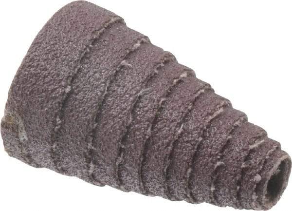 3M - 1-1/2" Long x 1" Diam, Aluminum Oxide, Full Taper Cartridge Roll - 80 Grit, 1/4" Pilot Hole Diam, Medium Grade, X Weighted, Cloth Backing - Makers Industrial Supply