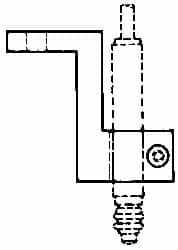 Mahr - Remote Data Collection L Bracket - 52.32mm Overall Length, For Use with Cartridge Type Gage Head - Makers Industrial Supply