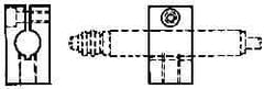 Mahr - Remote Data Collection Square Bracket - 28.6mm Overall Length, For Use with Cartridge Type Gage Head, Max micro m Indicators, Remote Indicating Units - Makers Industrial Supply