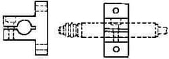 Mahr - Remote Data Collection T Bracket - 34.9mm Overall Length, For Use with 3/8 Inch Diameter Gage Heads, Cartridge Type Gage Head, Max micro m Indicators, Remote Indicating Units - Makers Industrial Supply